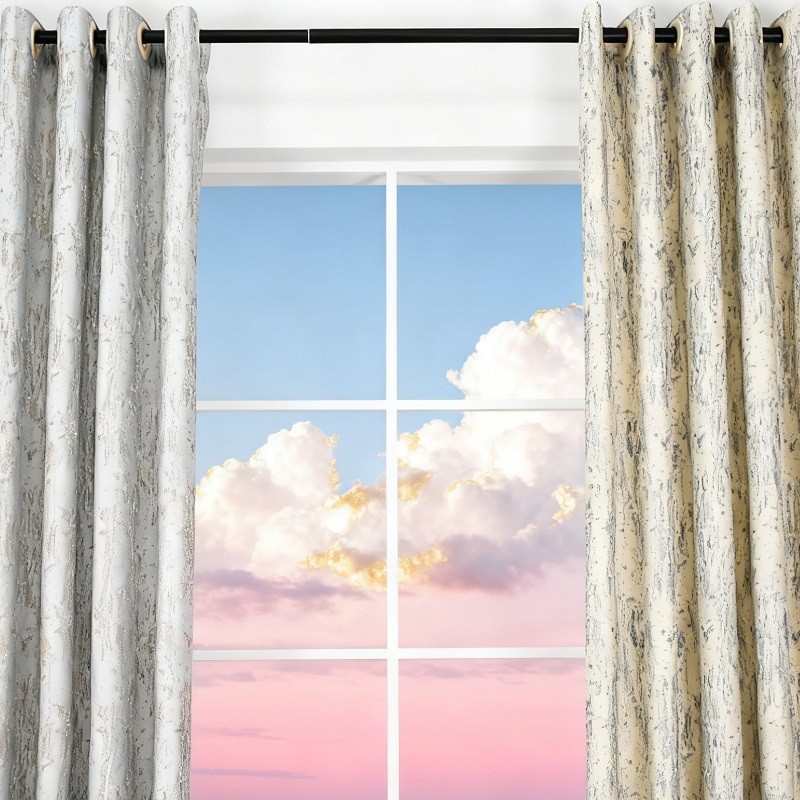 Moonlight Glassy Cationic Jacquard Curtain suppliers